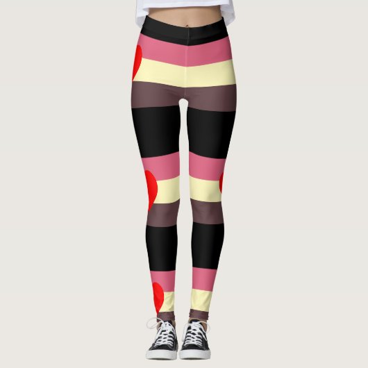Feedist Pride Flag Leggings-Super Stretchy. Leggings (Voorkant)