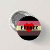 Feedist Pride Flag Pin-Feedee Ronde Button 3,2 Cm (Voorkant /achterkant)