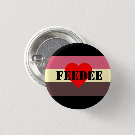 Feedist Pride Flag Pin-Feedee Ronde Button 3,2 Cm (Voorkant /achterkant)