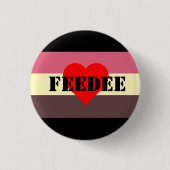 Feedist Pride Flag Pin-Feedee Ronde Button 3,2 Cm (Voorkant)