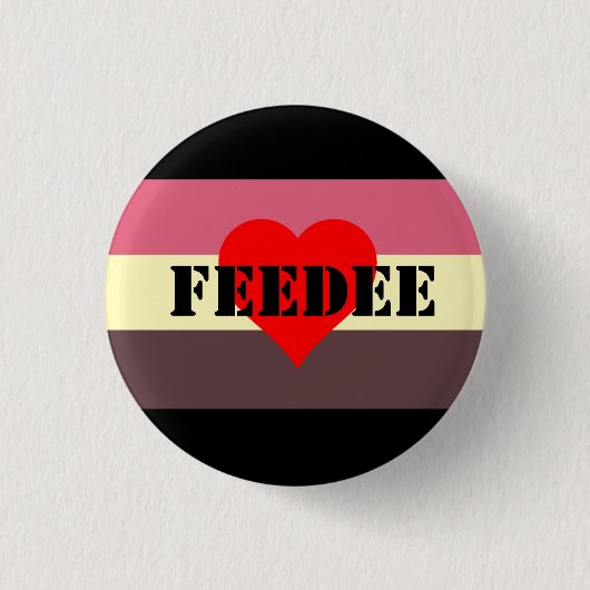 Feedist Pride Flag Pin-Feedee Ronde Button 3,2 Cm (Voorkant)