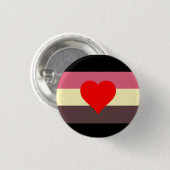 feedist pride flag pin ronde button 3,2 cm (Voorkant /achterkant)