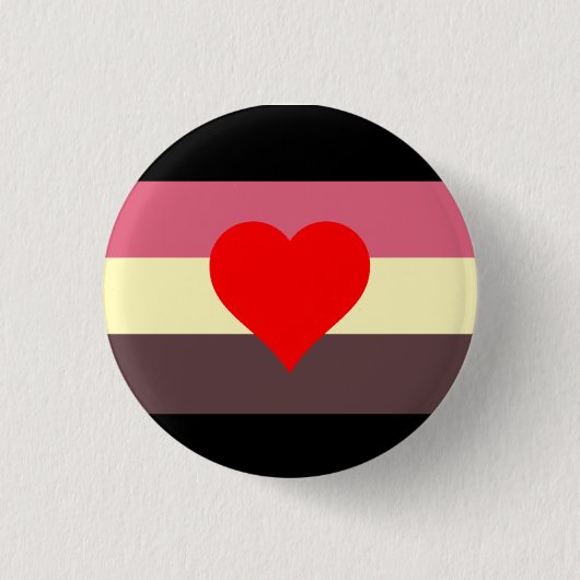 feedist pride flag pin ronde button 3,2 cm (Voorkant)