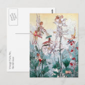  feeën bij het spelen briefkaart (Voorkant / Achterkant)