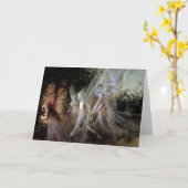 Feeën die bij BosRand letten op Kaart (Gele Bloem)