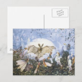  feeën die een bat aanvallen briefkaart (Voorkant / Achterkant)