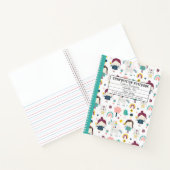 Feeën Eenhoorn Patroon Kinderen Notitieboek (Binnen)