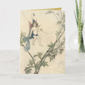  feeën en een spinnenweb kaart (Voorkant)