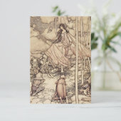 “Feeën en elfen” van Arthur Rackham Bedankkaart (Staand voorkant)
