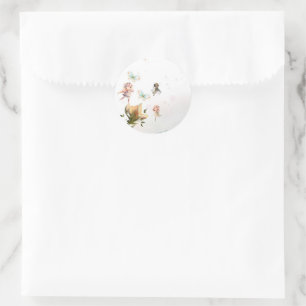 Feeën en fantasie ronde stickers