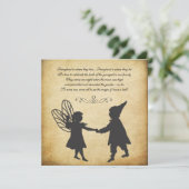 feeën en gnomen Birthday Garden Tea Party Kaart (Staand voorkant)