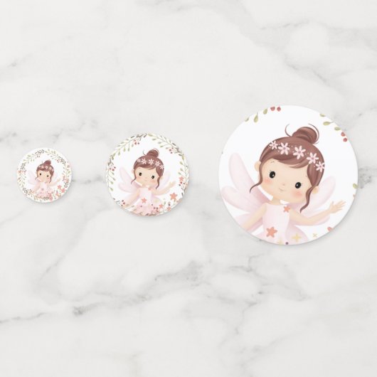 Feeën en roze Tafel Confetti (Voorkanten)