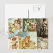  feeën en zeemeerminnen briefkaart (Voorkant / Achterkant)