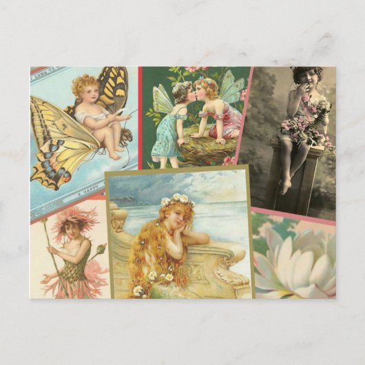  feeën en zeemeerminnen briefkaart (Voorkant)