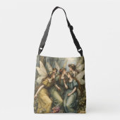 Feeën in het bos crossbody tas (Achterkant)
