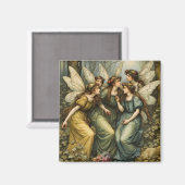 Feeën in het bos magneet (Voorkant / Achterkant)