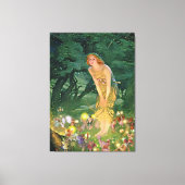 Feeën in het maanlicht canvas afdruk (Voorkant)