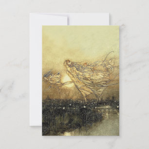 “Feeën in Kensington Gardens” door Arthur Rackham RSVP Kaartje
