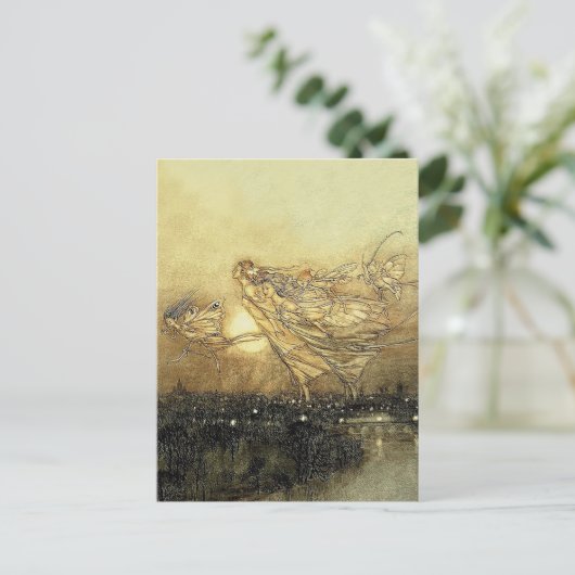 “Feeën in Kensington Gardens” van Arthur Rackham Briefkaart (Staand voorkant)