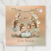  feeën meisje verjaardagsfeestje bedankt bedankjes labels (Achterkant)