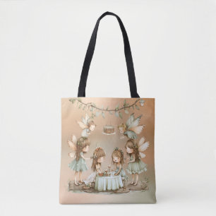 feeën meisje verjaardagsfeestje cadeau tote bag