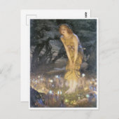 Feeën op Midzomernacht door Edward R. Hughes Briefkaart (Voorkant / Achterkant)