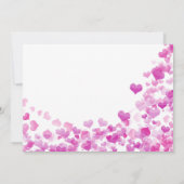 Feeën Prinses Bruidsjurk Mode Roze Harten Kaart (Achterkant)