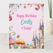 Feeën Prinses Feest Magische Verjaardags Borrel Kaart (Voorkant)