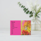 FEEËN VAN DAGERAAD / MAGISCHE SPARKLES IN FUCHSIA  VISITEKAARTJE (Staand voorkant)