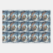  feeën versieren de kerstboom inpakpapier vel (Voorkant 2)