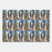  feeën versieren de kerstboom inpakpapier vel (Voorkant)