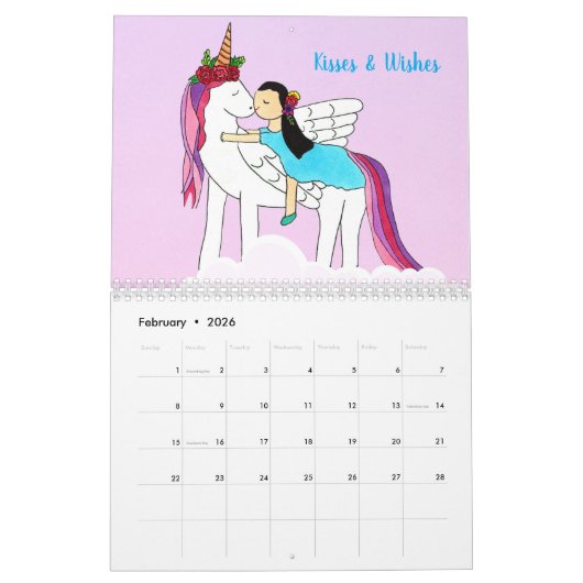 Feeën, zeemeerminnen en prinsessen 2025 Kalender (Feb 2026)