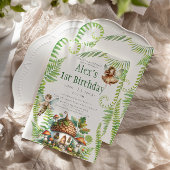 Feeënbos Tuin Geslacht Neutraal 1e Verjaardag Kaart