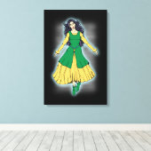 Feeënmeesteres Leanan Sidhe Canvas Afdruk (Insitu (Houten vloer))