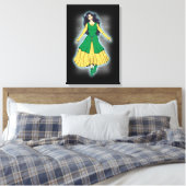 Feeënmeesteres Leanan Sidhe Canvas Afdruk (Insitu (Slaapkamer))
