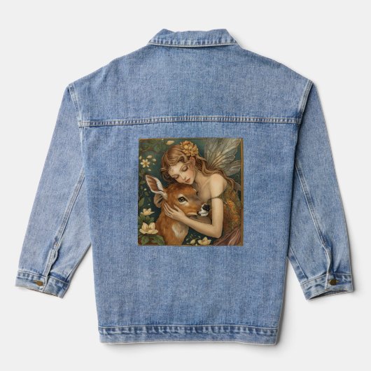 Feeënomarming-Natuurhart Denim Jacket (Achterkant)