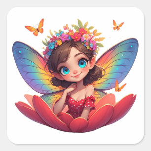 ✨ Feeënprinses Roos Sticker Voor Meisjes En Tiener