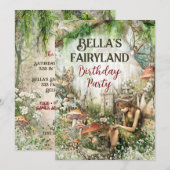 Feeëriek Betoverde Rijk Feest Uitnodiging (Voorkant / Achterkant)