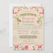  feeërieke verjaardagsuitnodiging kaart (Voorkant)