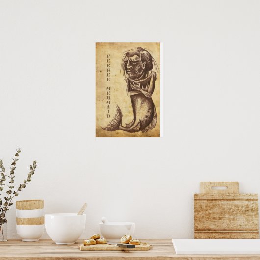 Feegee Mermaid Poster (Keuken)