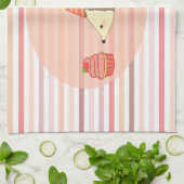 Feegel en cupcake theedoek (Gevouwen)