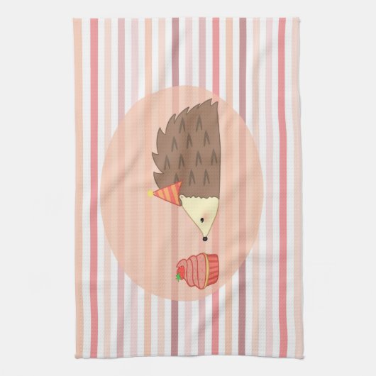 Feegel en cupcake theedoek (Verticaal)