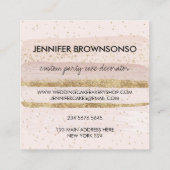 Feekbekerbekerbekerbekertje Vierkante Visitekaartje (Achterkant)