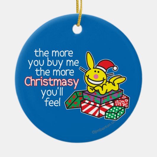 Feel Christmasy Keramisch Ornament (Voorkant)