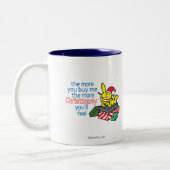 Feel Christmasy Tweekleurige Koffiemok (Links)