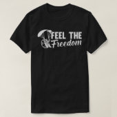 Feel Freedom Paramotor PPG Paramotoring Flying Par T-shirt (Design voorkant)