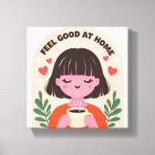 feel good at home wall print art (Voorkant)
