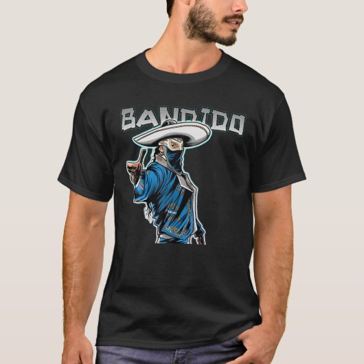 Feel-Ink Bandido Bandit Lucha Libre Mexican Pro Wr T-shirt (Voorkant)