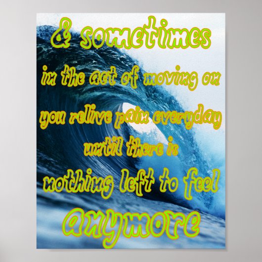 feel it but don't let it consume you poster (Voorkant)