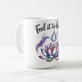 Feel It to Heal It Blooming Waterdrop Mug Koffiemok (Voorkant links)
